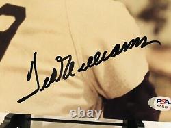TED WILLIAMS Signed 8x10 Picture Photo PSA 10 GRADED Boston Red Sox Autographed