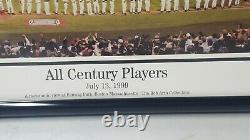TED WILLIAMS Signed All Star Game Century Players Print Green Diamond COA 39x14