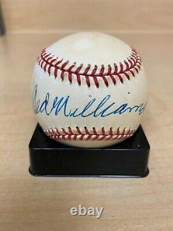 TED WILLIAMS Signed Autograph AL Baseball UPPER DECK AUTHENTICATED UDA #AAK21303