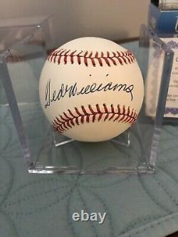 TED WILLIAMS Signed Autographed Baseball COA! Numbered! Hall Of Fame 400 Hitter