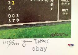 TED WILLIAMS Signed Limited Edition 16x20 TEDDY BALLGAME PSA/DNA & Green Diamond