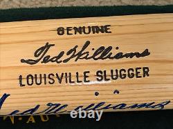 TED WILLIAMS Signed UDA Full Sized Bat Upper Deck Sticker Only Auto