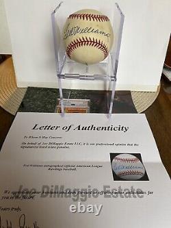 TED WILLIAMS autographed ball. (rare find)