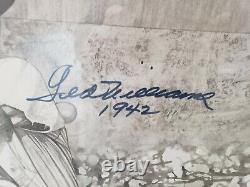 TED Williams signed lithograph TRIPLE Crown