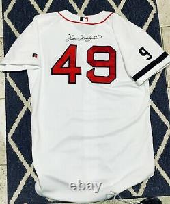 TIM WAKEFIELD GAME USED 2002 RED SOX JERSEY withTED WILLIAMS ARMBAND & #9 SIGNED