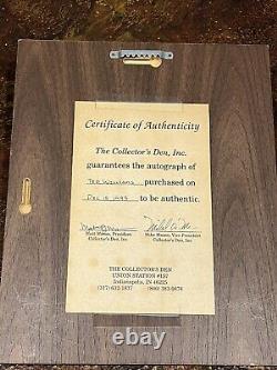 Ted The Splendid Splinter Williams Plaque Hall Of Fame 1966 Autographed