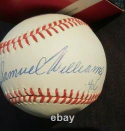 Ted Theodore Samuel Williams Full Name Signed Baseball JSA COA