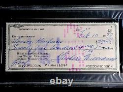 Ted Theodore Williams Psa/dna Certified Signed 1977 Check Autograph Auto