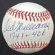Ted Williams 1941.406 Signed Baseball Jsa Loa