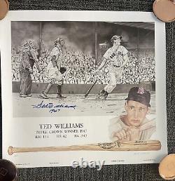 Ted Williams 1947 Triple Crown Lithograph Signed By Williams, Artist Proof