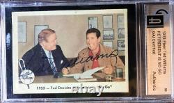 Ted Williams 1959 Fleer hand signed Autograph card GAI Graded
