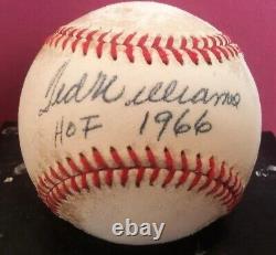 Ted Williams 1966 Hall of Fame Signed Baseball High Quality Replica