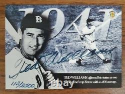 Ted Williams 1994 Upper Deck AUTHENTIC AUTOGRAPH AUTO SIGNED 113/2500 RED SOX