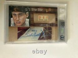 Ted Williams 1/1 The Bar AUTO / VINTAGE TICKET RELIC JSA# Y50101