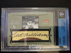 Ted Williams 2004 Fleer Greats 1/1 Auto Etched In Time Cut Sigs ET-TW GOTG
