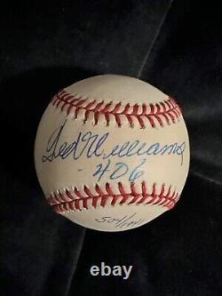 Ted Williams. 406 Signed Official AL Baseball. Upper Deck Authenticated