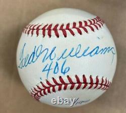 Ted Williams. 406 UDA Autographed Limited Edition Baseball #293/1941 BOLD & BIG