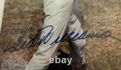 Ted Williams 5x7Photo Autograph, COA, Framed HOF VGC+, Mounted 8x10 Frame