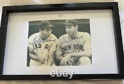 Ted Williams And Joe Dimaggio Autographed 8 X 10 Photo 313/1941 SCORE BOARD COA