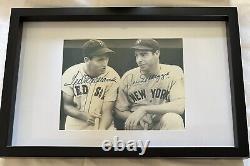Ted Williams And Joe Dimaggio Autographed 8 X 10 Photo 313/1941 SCORE BOARD COA