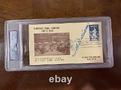 Ted Williams Auto Signed First Day Cover 50th Anniversary ASG PSA