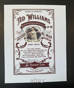 Ted Williams Autograph. HOF. PSA. Custom