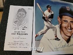 Ted Williams Autograph Photo With COA! High School Signing Event