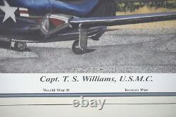 Ted Williams Autographed /500 Marine Corps U. S. M. C. Photo 30x40 Framed JSA LOA