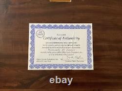 Ted Williams Autographed 50th Anniverssary Historic Plaque (COA Included)