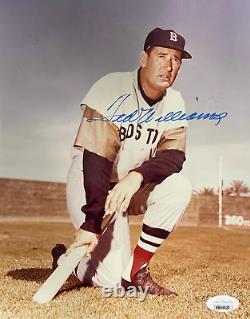 Ted Williams Autographed 8x10 Baseball Photo (JSA)