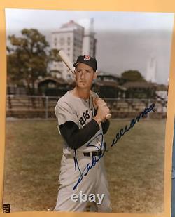 Ted Williams Autographed 8x10 Color Photo JSA Full Letter of Authenticity