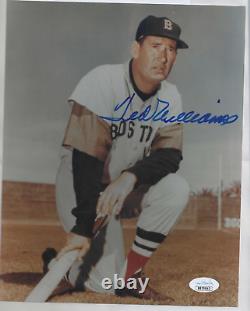 Ted Williams Autographed 8x10 Color Photo JSA Letter Boston Red Sox Baseball