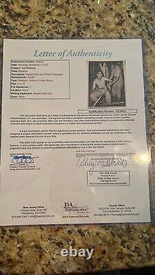 Ted Williams Autographed 8x10 JSA CERTIFIED