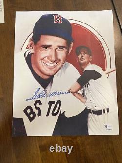Ted Williams Autographed 8x10 Photo with Certificate of Authenticity