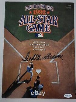 Ted Williams Autographed All Star Program Magazine With Certification