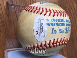 Ted Williams Autographed American League Baseball, Lee MacPhail JSA PSA