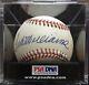Ted Williams Autographed American League Baseball, Psa Grade Near-mint 8.5