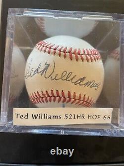 Ted Williams Autographed Baseball