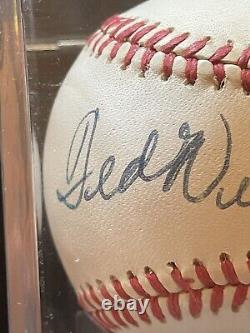 Ted Williams Autographed Baseball