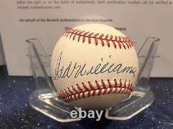 Ted Williams Autographed Baseball Beckett Authenticated? Boston Red Sox