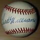 Ted Williams Autographed Baseball. Jsa Authenticated. Case Included