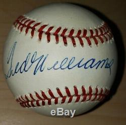 Ted Williams Autographed Baseball. JSA Authenticated. Case Included