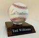 Ted Williams Autographed Baseball Signed Oal Field Of Dreams Coa Rawlings