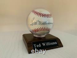 Ted Williams Autographed Baseball Signed OAL Field of Dreams COA Rawlings