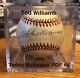 Ted Williams Autographed Baseball With Coa Hof 66