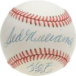 Ted Williams Autographed Baseball with HOF 66 Inscription Fanatics