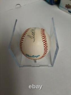 Ted Williams Autographed Baseball with a Letter of Authenticity from JSA
