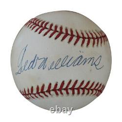 Ted Williams Autographed Boston Red Sox American League Baseball UDA 30600