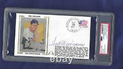 Ted Williams Autographed First Day Cover Boston Red Sox Baseball PSA SLAB #2