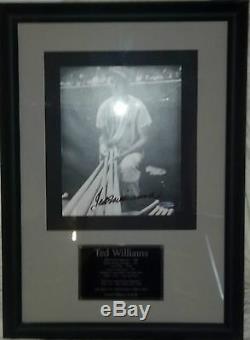 Ted Williams Autographed Framed 8x10 Uda Coa Limited 18/50